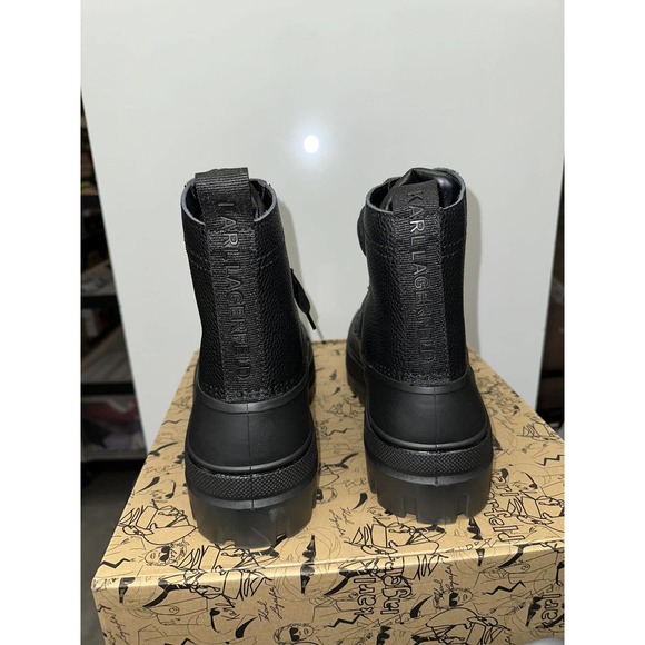 Karl Lagerfeld Men's Mid Height Winter Performance Boot, Black, US 11 - Picture 6 of 7